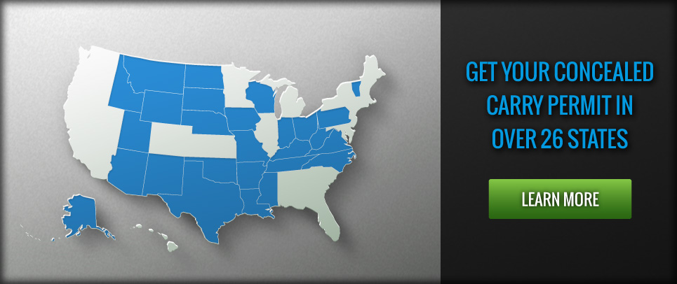 Get your concealed carry permit in Arizona, Colorado, Idaho, Iowa, Oregon, Virginia and several other states!
